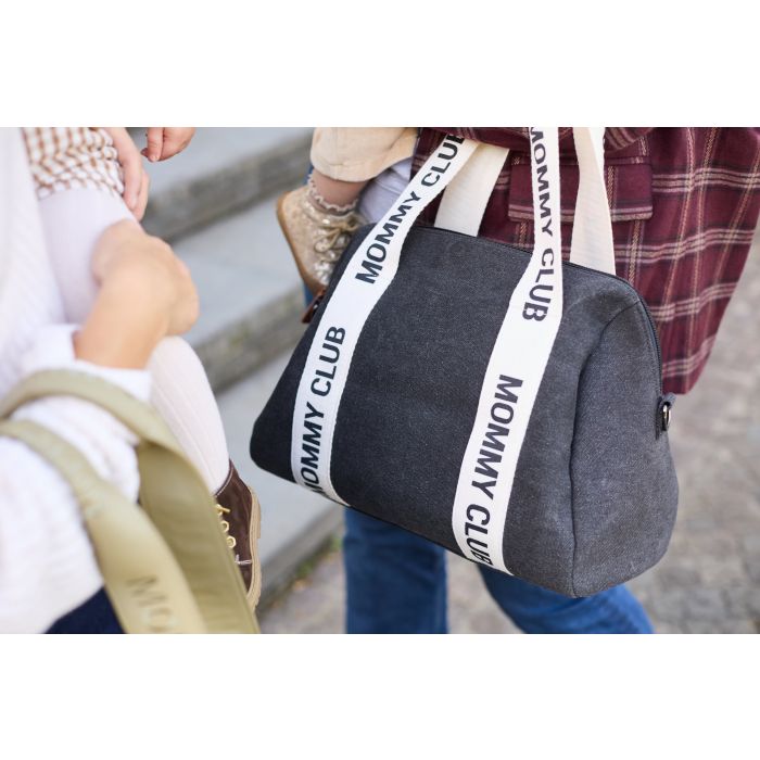 CHILDHOME Mommy Club borsa SIGNATURE TELA black
