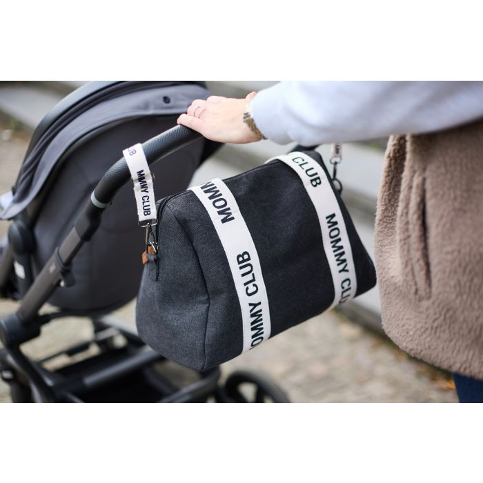 CHILDHOME Mommy Club borsa SIGNATURE TELA black
