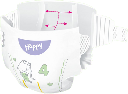 HAPPY - Pannolini tg.4 - DOUBLE PACK (2x62)