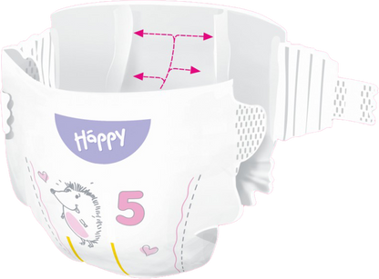 HAPPY Pannolini Happy Tg.5 – JUNIOR 52 x 2 = 104pz - BOX COLORATO