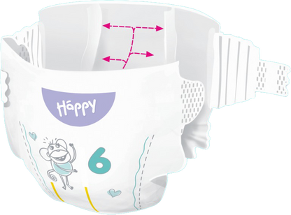HAPPY Pannolini Happy Tg.6 – JUNIOR EXTRA 48 x 2 = 96pz - BOX COLORATO