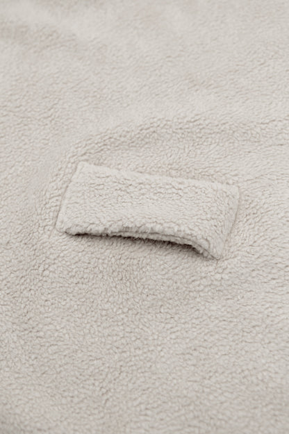 BAMBOOM Copertina Wrap 4 stagioni con Cashmere e lato teddy - STONE SAND 505