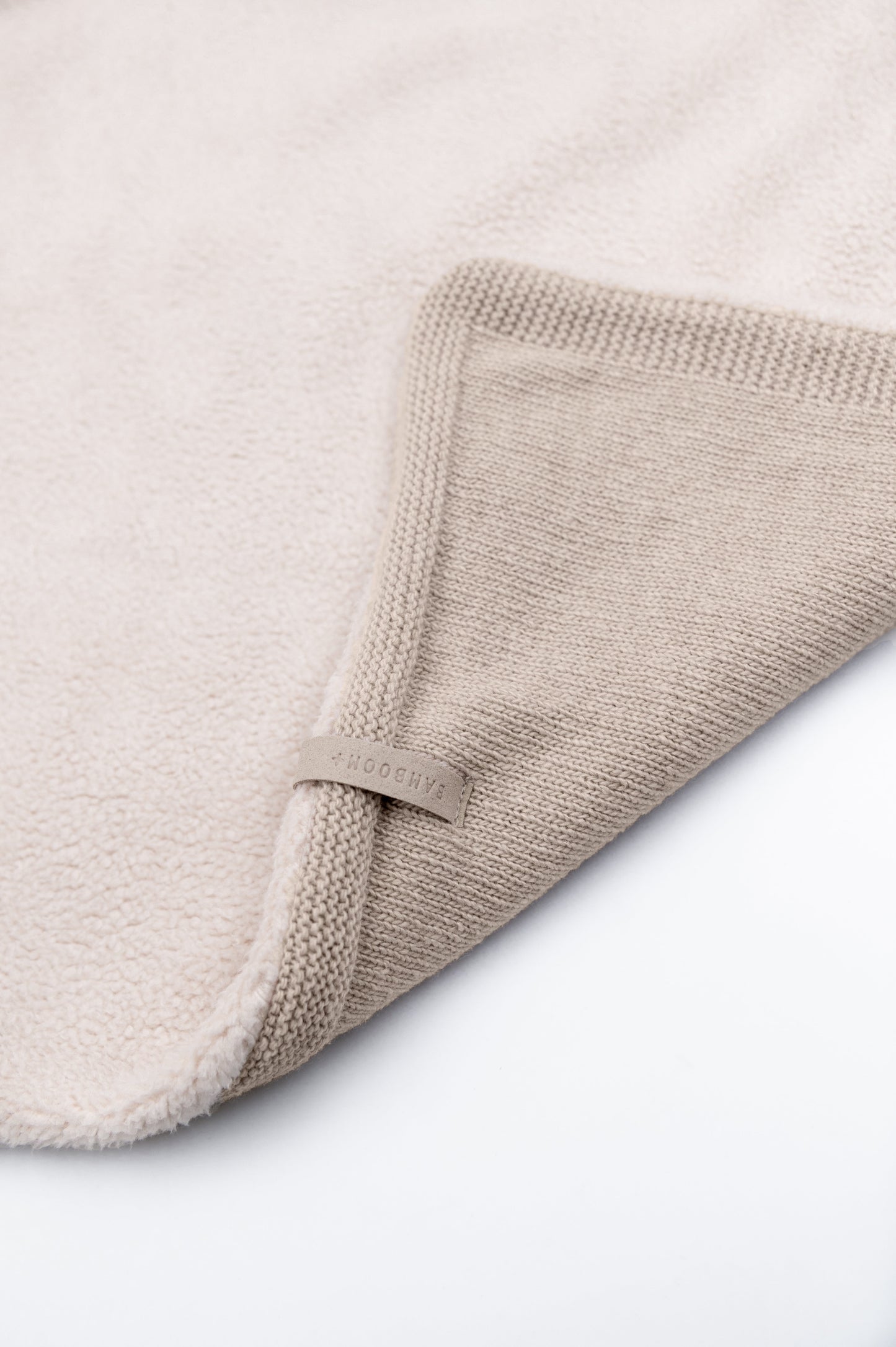 BAMBOOM Copertina Wrap 4 stagioni con Cashmere e lato teddy - STONE SAND 505