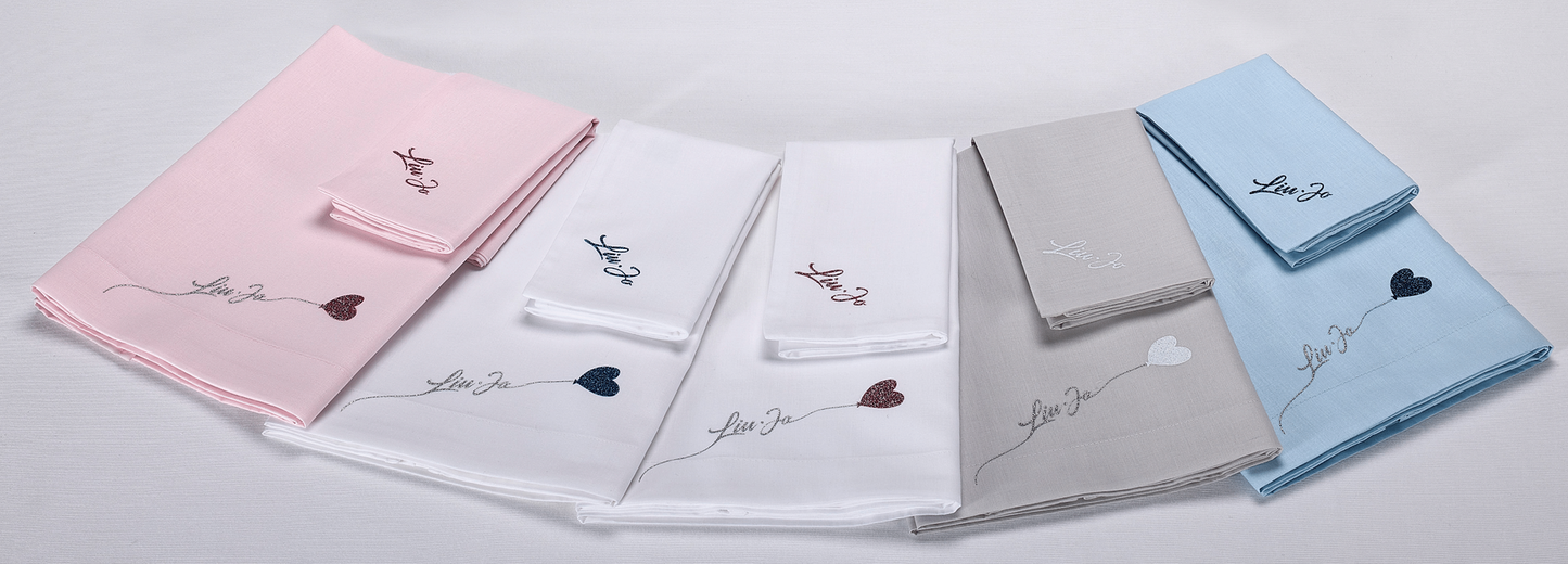 LIUJO Set Lenzuola 3pz Carrozzina SWEET LJ - BL602B azzurro