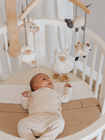 Bamboom Giostrina in legno con toys a maglia di Bambù - THE FARM 133