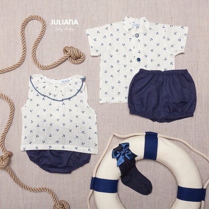 Juliana Collezione Marino - Camicia con pantaloncino - J5173