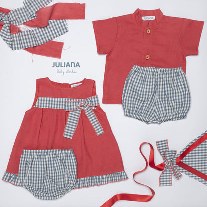 Juliana Collezione Silvestre - Camicia con pantaloncino - J5171