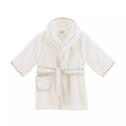 Borbonese Kids Accappatoio con maniche - OP KIDS - perla