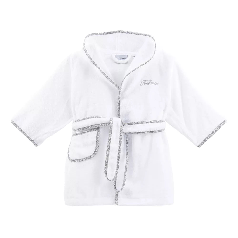 Borbonese Kids - 20 - Accappatoio con maniche - SPLENDIDO - grigio ferro