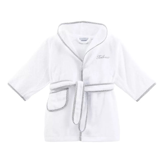 Borbonese Kids - 20 - Accappatoio con maniche - SPLENDIDO - grigio ferro