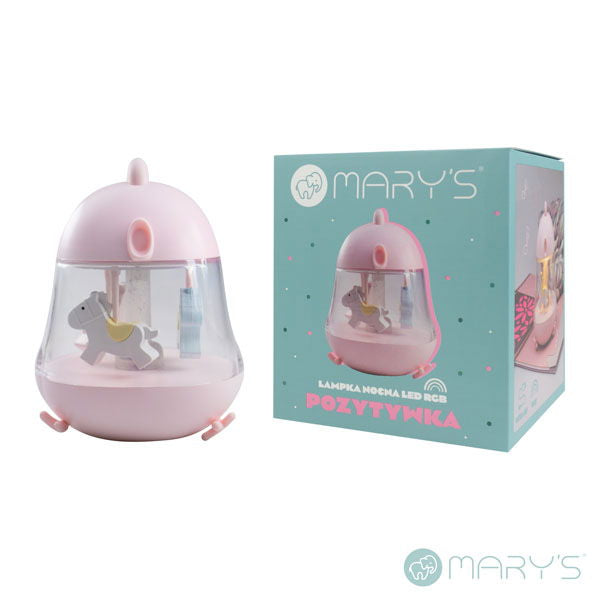MARY'S Lampada music box Carosello - Rosa