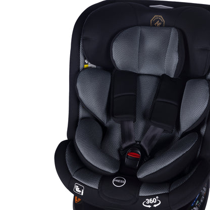ANTES Baby Seggiolino Auto C021 i-Size Girevole 360º - Grey