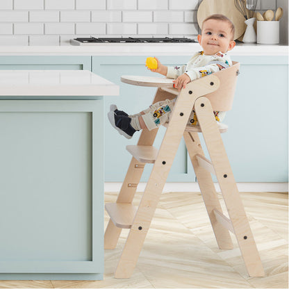 MamaToyz Seggiolone pappa MyChair pieghevole Montessori evolutivo - legno