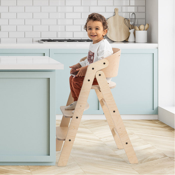 MamaToyz Seggiolone pappa MyChair pieghevole Montessori evolutivo - legno