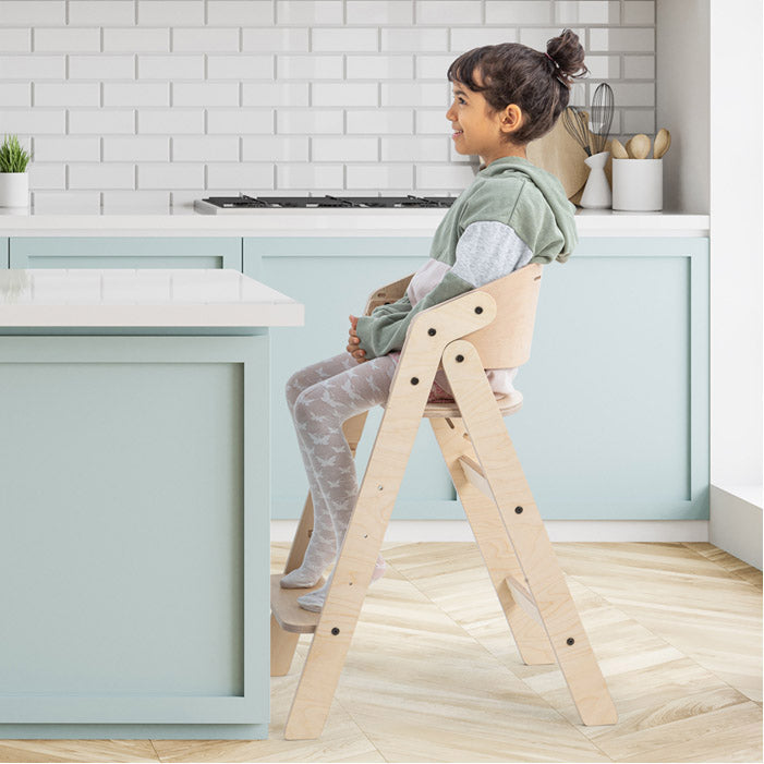 MamaToyz Seggiolone pappa MyChair pieghevole Montessori evolutivo - legno