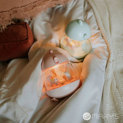 MARY'S Lampada music box Carosello - Azzurro