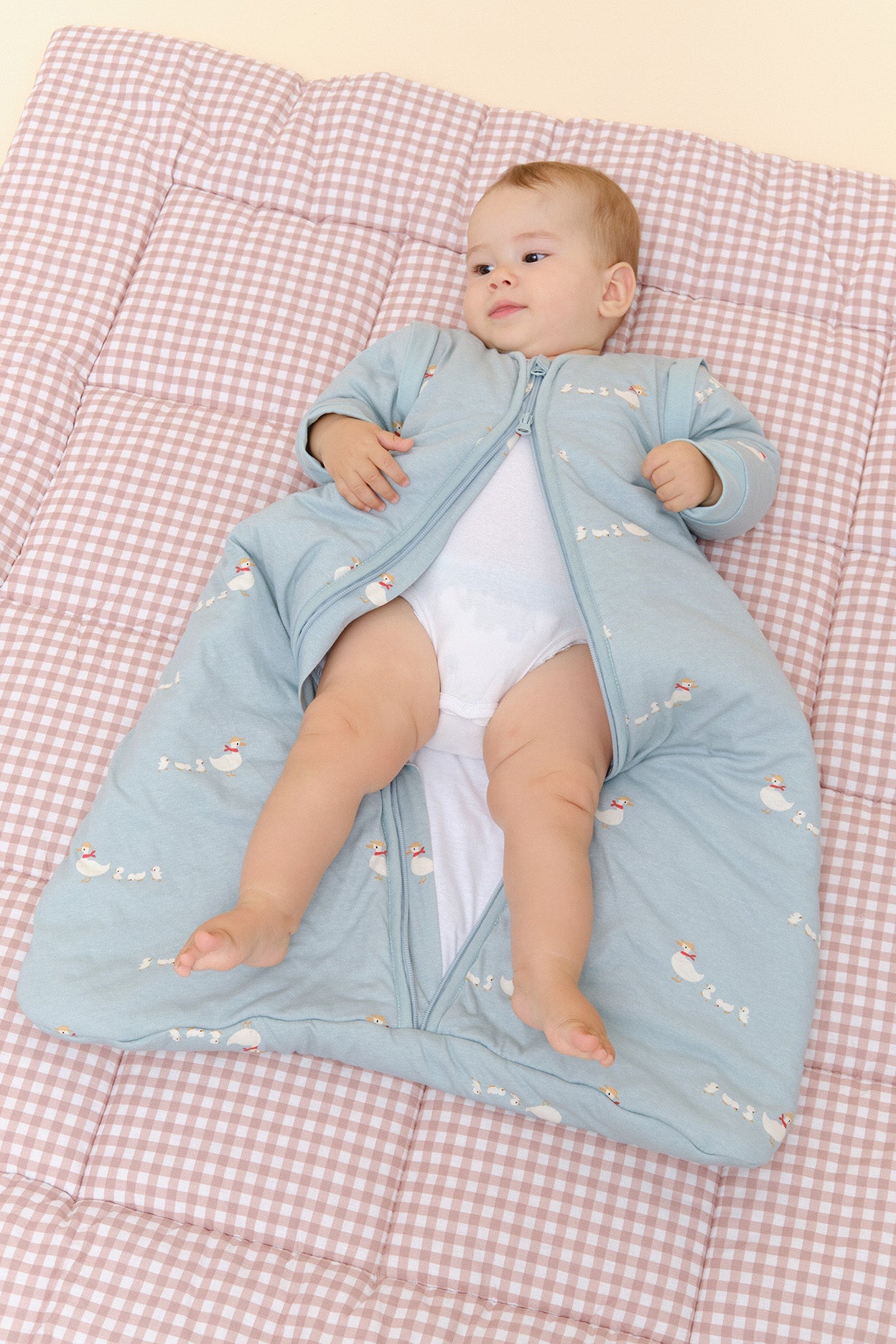 Molis&Co - Sacco nanna con maniche - Duck Family - TOG 2.5 - 0-6mesi