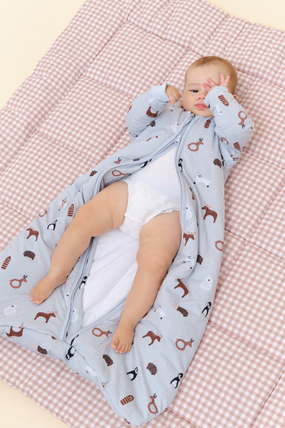 Molis&Co - Sacco nanna con maniche - Winter Animals - TOG 2.5 - 0-6mesi