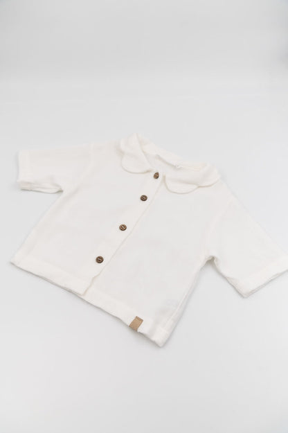 BAMBOOM Camicia collo a fiore - 822 - OFFWHITE 111