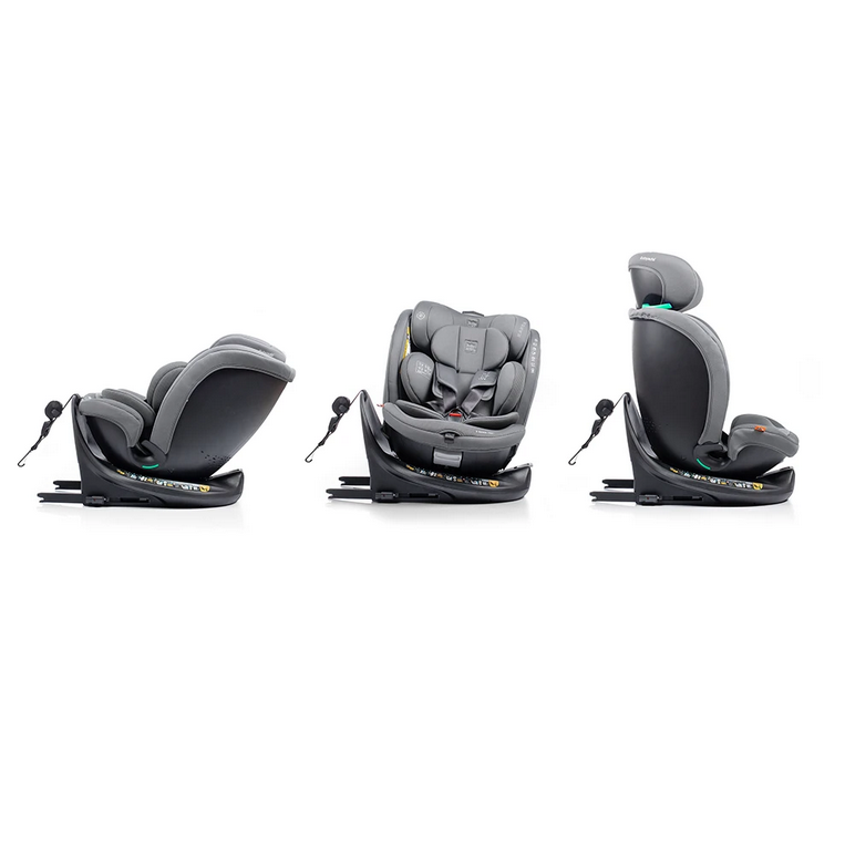BABYAUTO Seggiolino Auto KANDA ifix 40-150cm top Tether girevole 360 colore Phantom Grey