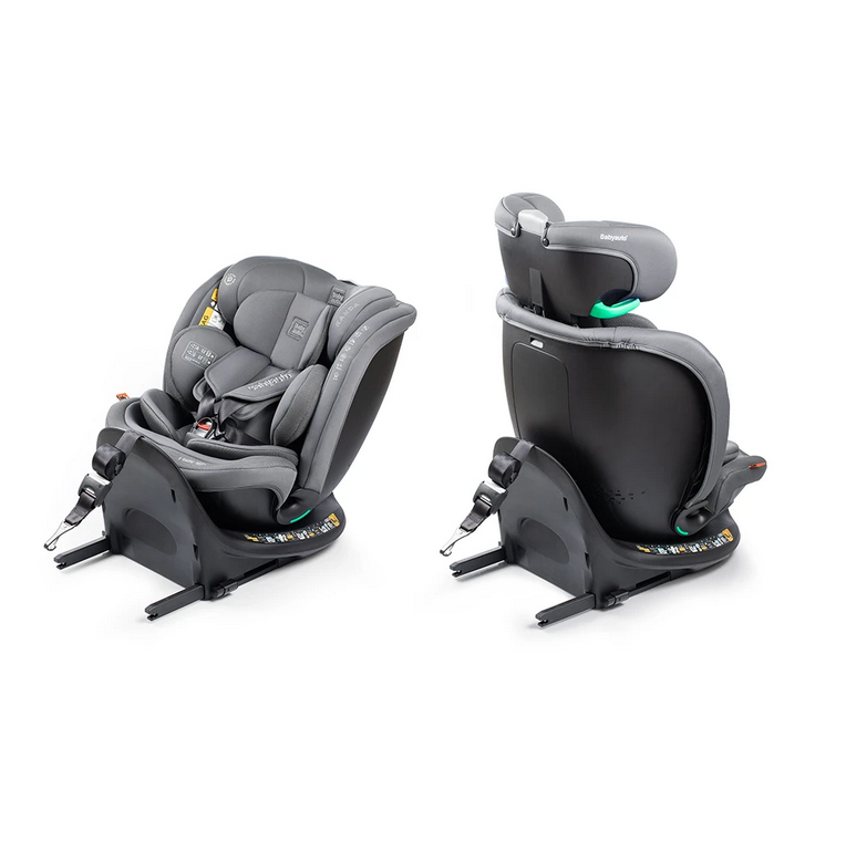 BABYAUTO Seggiolino Auto KANDA ifix 40-150cm top Tether girevole 360 colore Phantom Grey