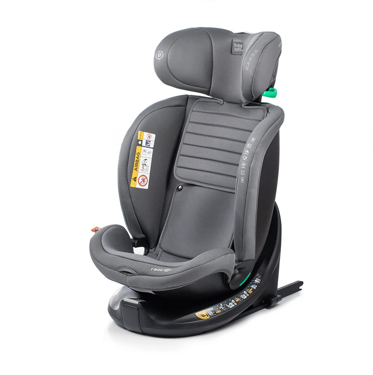 BABYAUTO Seggiolino Auto KANDA ifix 40-150cm top Tether girevole 360 colore Phantom Grey