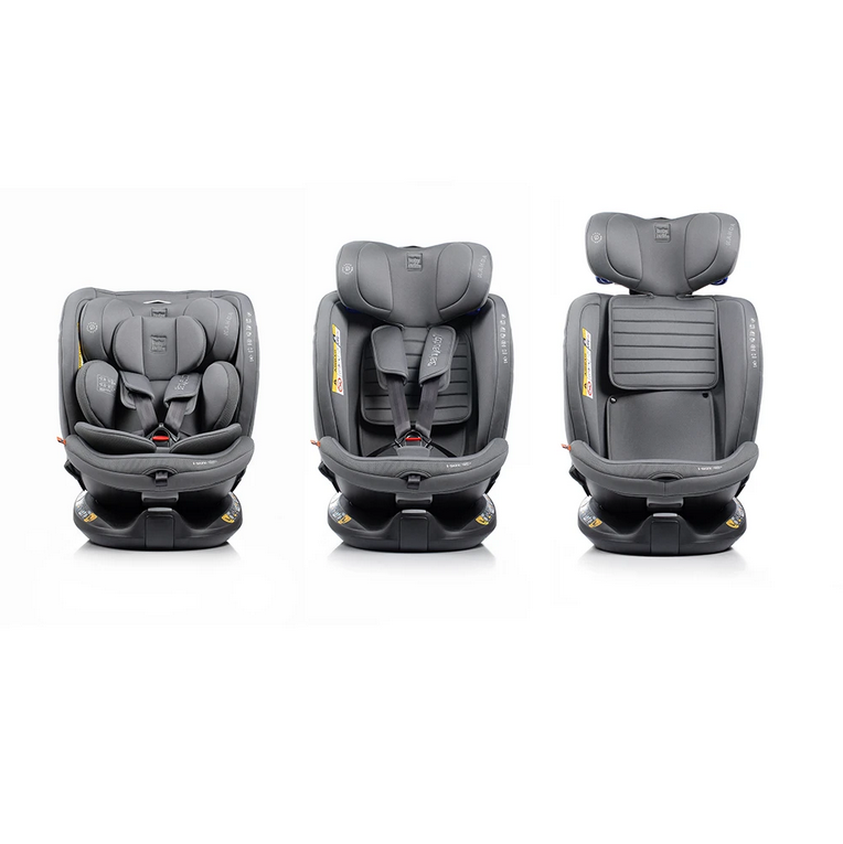 BABYAUTO Seggiolino Auto KANDA ifix 40-150cm top Tether girevole 360 colore Phantom Grey