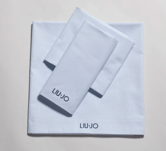 LIUJO Set Lenzuola 3pz Carrozzina GLITTER - BL374C - colore azzurro