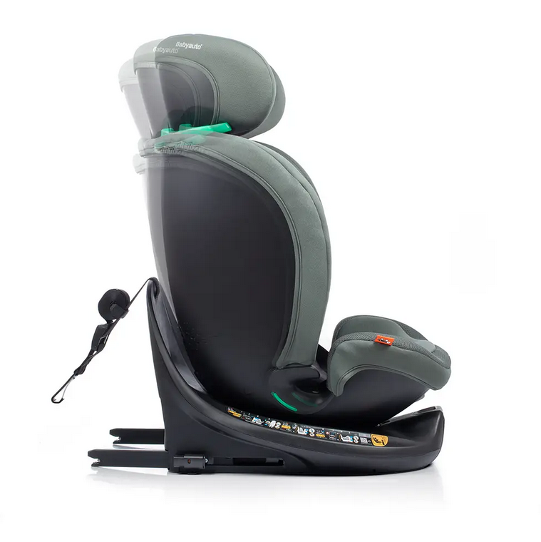 BABYAUTO Seggiolino Auto KANDA ifix 40-150cm top Tether girevole 360 colore Pine Green