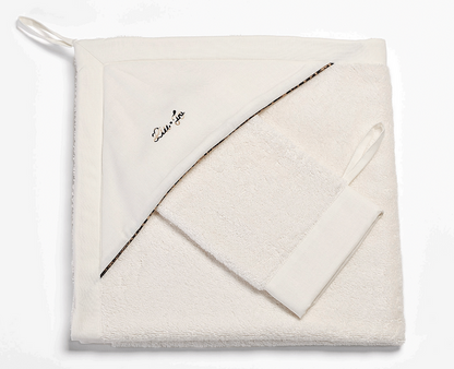 LiuJo Baby - Accappatoio nascita con manolola - MACULINO - BB161B