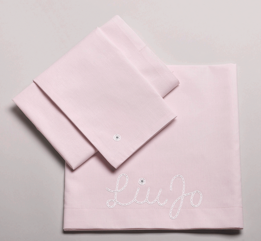 LIUJO Set Lenzuola 3pz Carrozzina CORNELY - BL630C - colore rosa 90