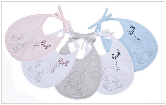 LiuJo bavaglino bavetta serie ELEFANTINO baby - BA145B - colori assortiti