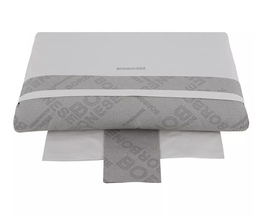 BORBONESE Completo Parure piumotto culla / carrozzina 4pz - Jet Set - Silver