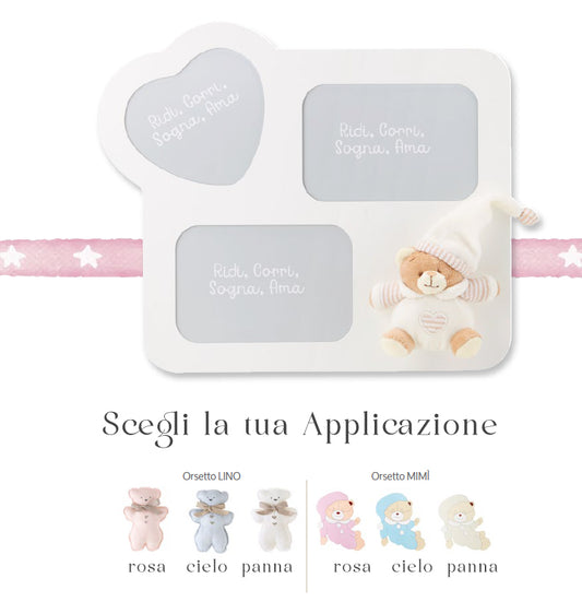 Mendozzi Portafoto Multiplo Cuore - colori assortiti