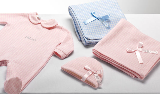 LiuJo - Tutina con cappellino- PIED DE POULE - 1m - rosa