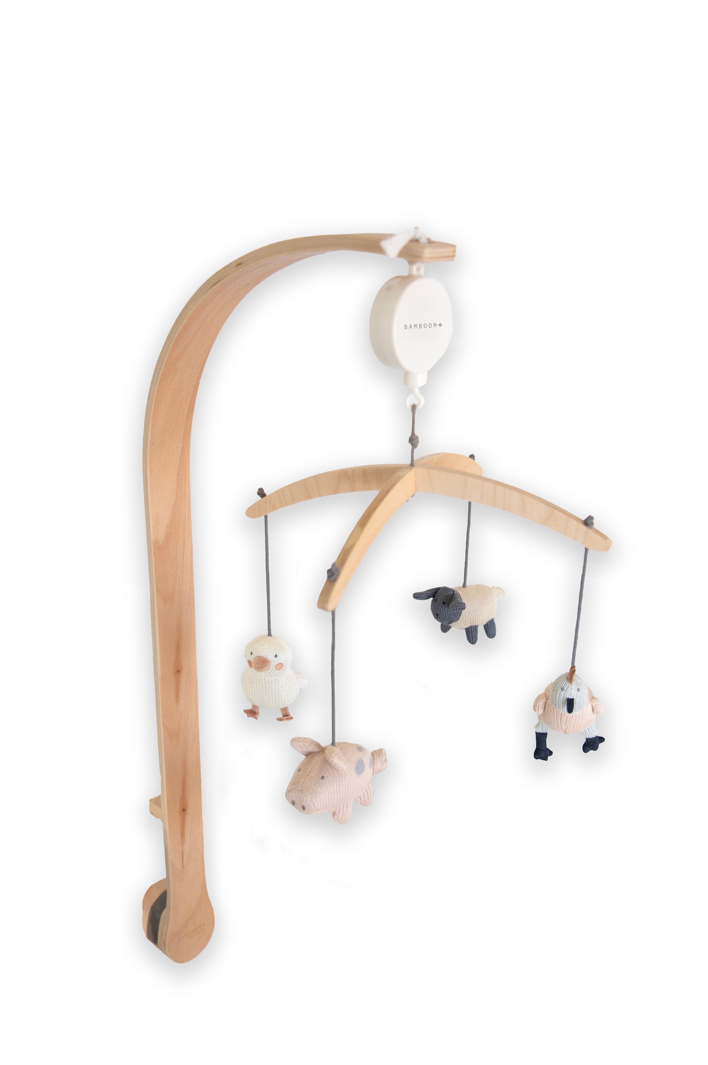 Bamboom Giostrina in legno con toys a maglia di Bambù - THE FARM 133