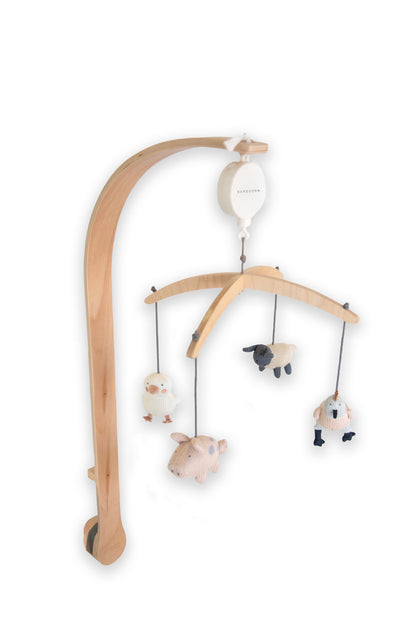 Bamboom Giostrina in legno con toys a maglia di Bambù - THE FARM 133