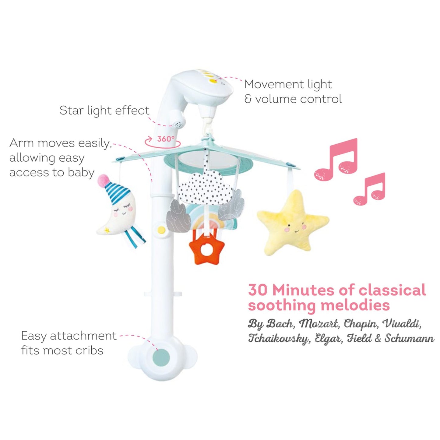 Taf Toys Giostrina lettino Sweet Dreams Mini Moon Mobile