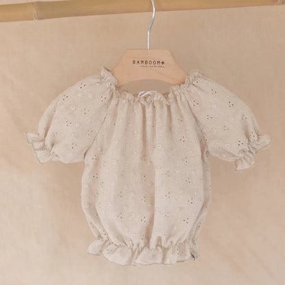 BAMBOOM T-shirt maniche corte sangallo - 583 - Sand
