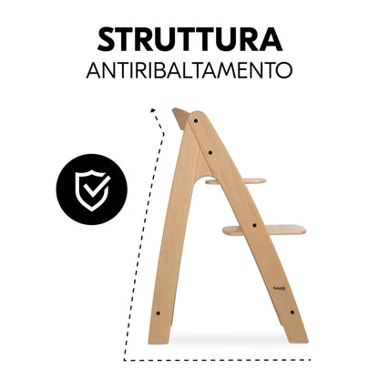 Hauck Set seggiolone evolutivo in legno Arketa (4in1)