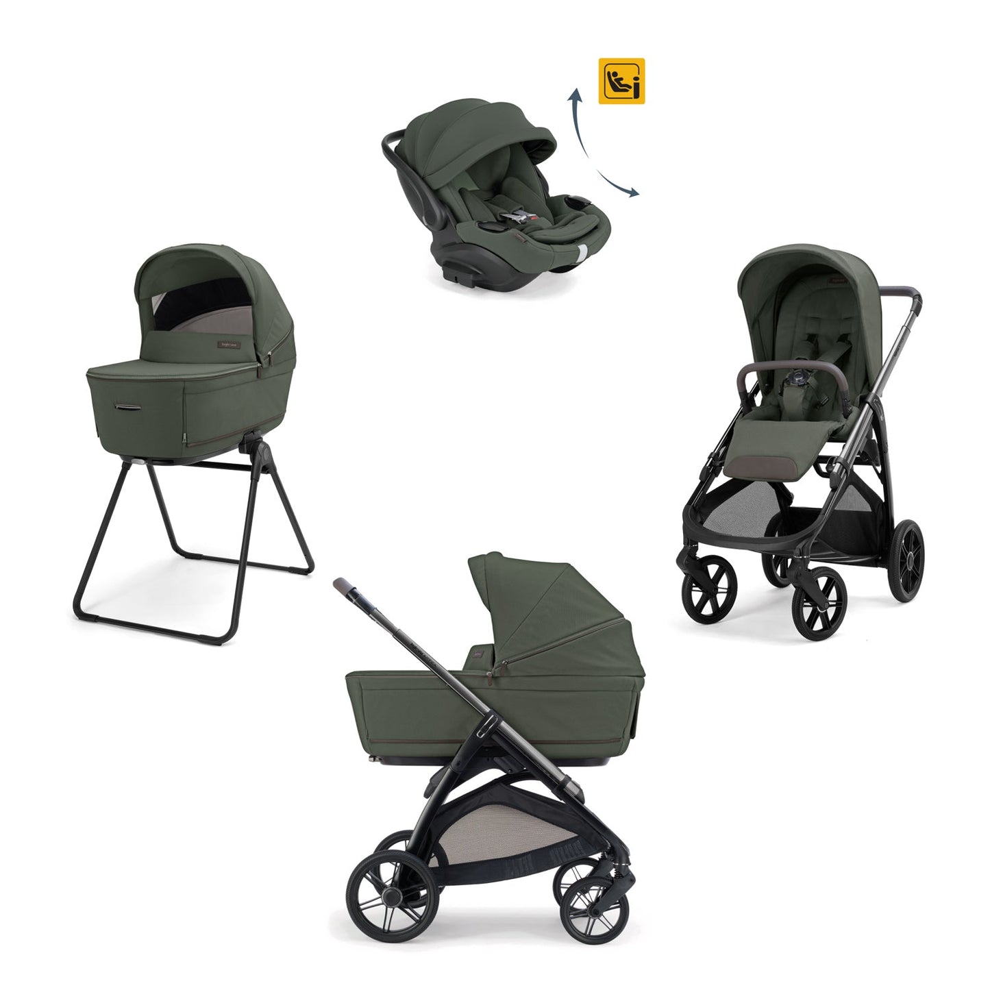 INGLESINA Sistema QUATTRO Aptica con Darwin recline EVO e BORSA IN OMAGGIO - Ivy Green