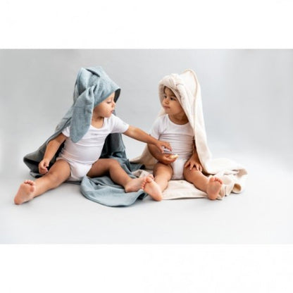 Bamboom Asciugamano neonato con orecchie + guanto