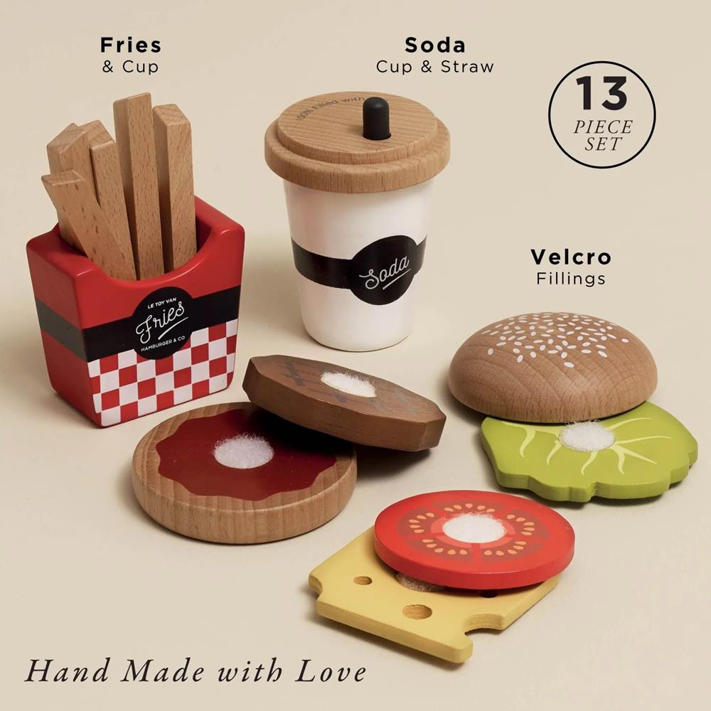 LE TOY VAN SET - HAMBURGER GOURMET