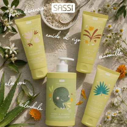 SASSI - Crema cambio pannolino - 100ml - Dinosauro Cracky