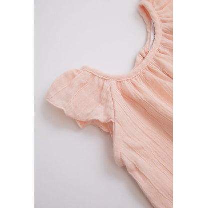 BAMBOOM Blusa Canotta con Volant bimba 337 - Rosa