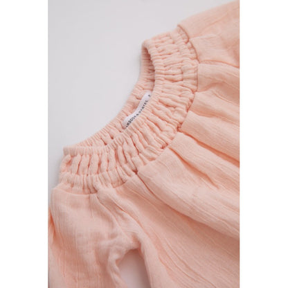 BAMBOOM Blusa con ampio collo ricciato bimba 338 - Rosa