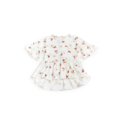 BAMBOOM Blusa Lunga con Volant bimba - 335 - Farfalla