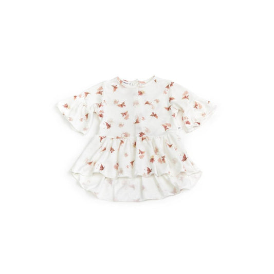 BAMBOOM Blusa Lunga con Volant bimba - 335 - Farfalla