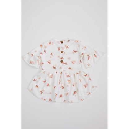 BAMBOOM Blusa Lunga con Volant bimba - 335 - Farfalla
