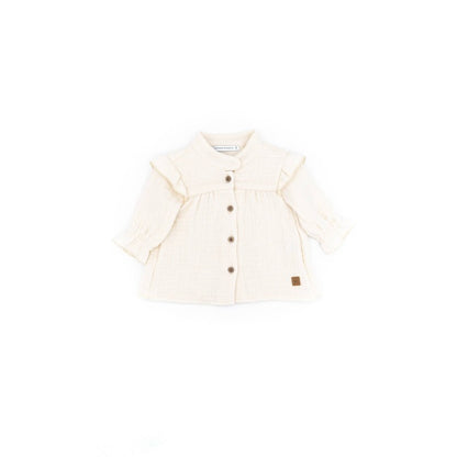BAMBOOM Camicia volant bimba - 393 - bianco 60